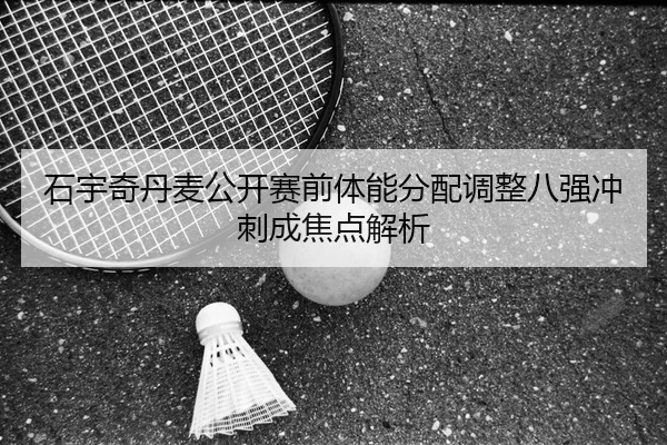 石宇奇丹麦公开赛前体能分配调整八强冲刺成焦点解析
